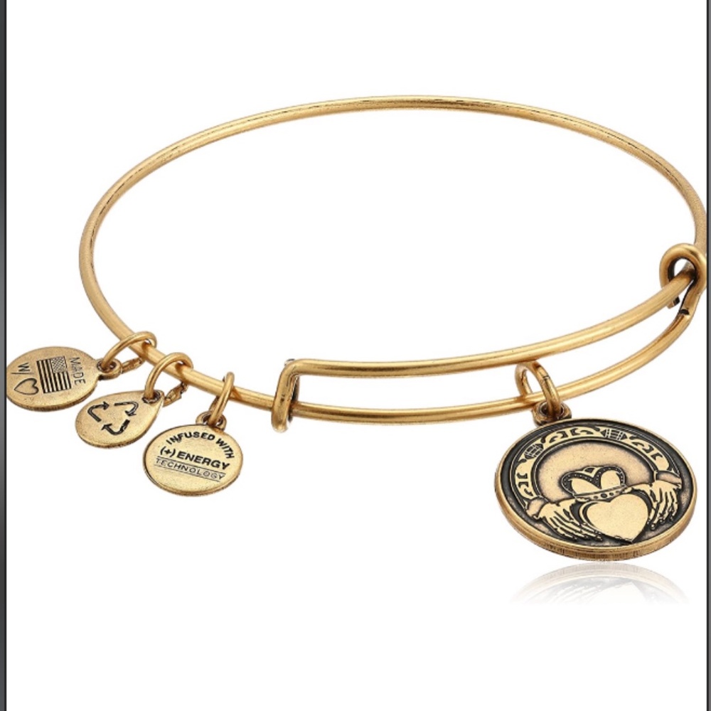 Alex and Ani Claddagh Expand Gold Bangle Bracelet